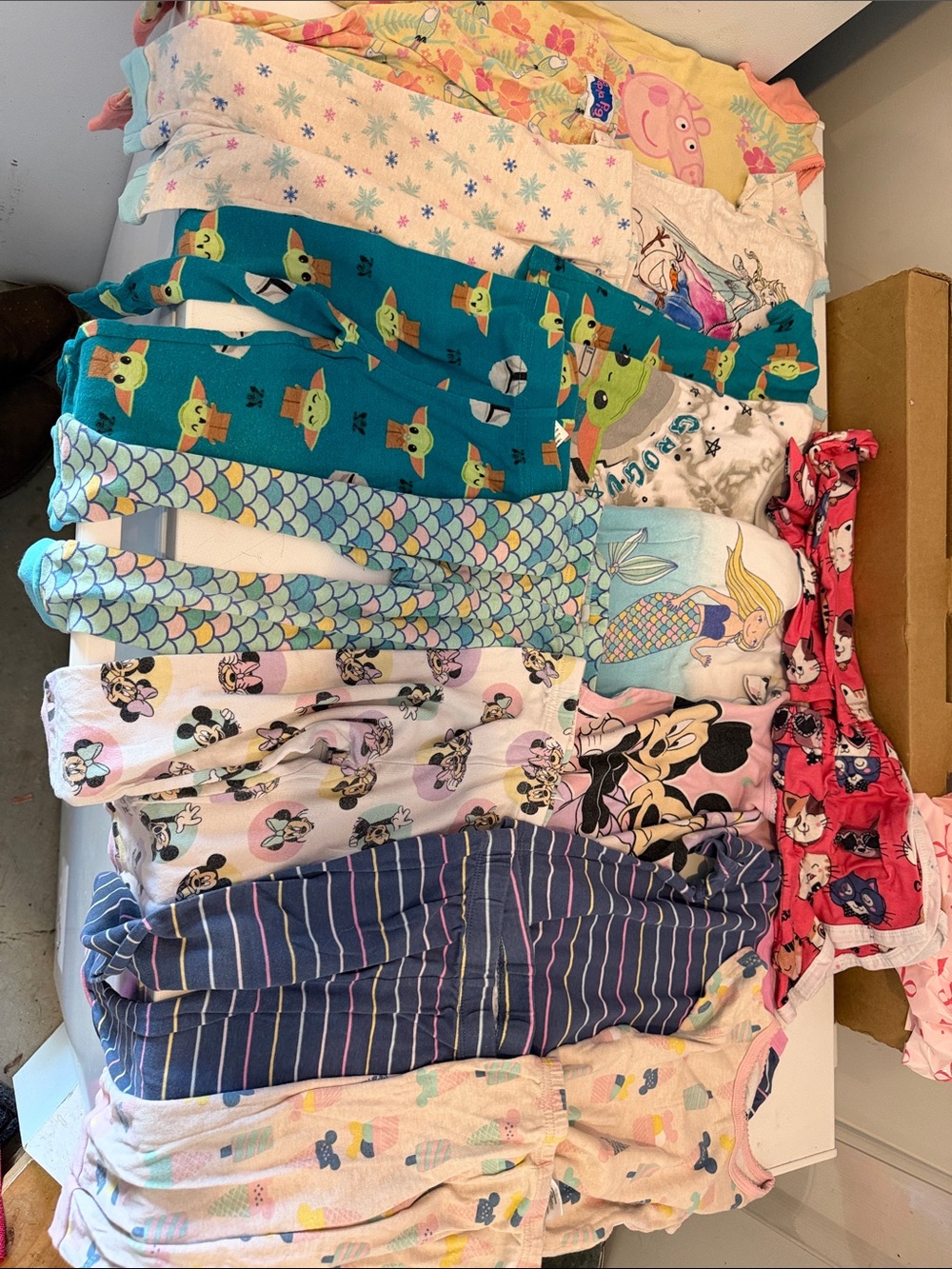 Assorted Kids Pajama Bundle - Pink, Teal, Blue, White, Multi